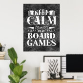 Grunge Board Games Wanddecoratie Poster (Thuiskantoor)