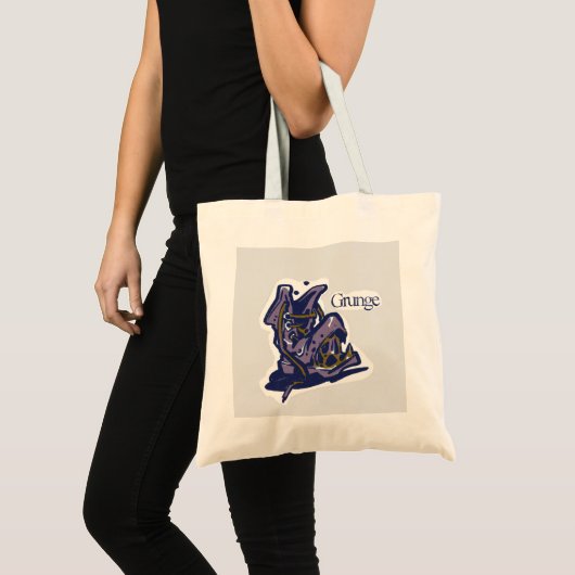 Grunge boodschappentas tote bag (Voorkant (product))