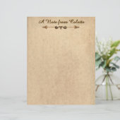 Grunge botanisch textuur briefpapier (Staand voorkant)