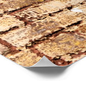 Grunge Brick-achtergrond Poster (Hoek)
