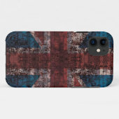 Grunge brick Union Jack i-phone draagtas Case-Mate iPhone Case (Achterkant (horizontaal))