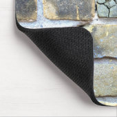 Grunge Brick Wall in de war Muismat (Hoek)