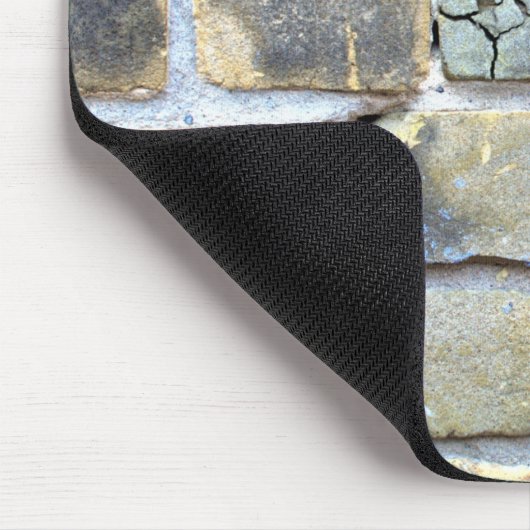 Grunge Brick Wall in de war Muismat (Hoek)