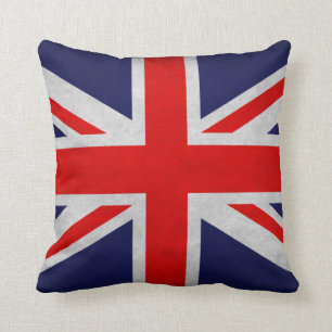 Grunge British Flag Kussen