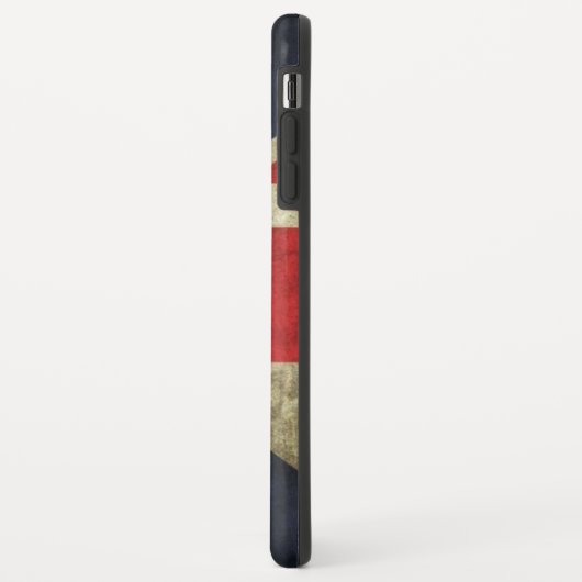 Grunge Britse vlag Case-Mate iPhone Case (Achterkant/links)
