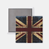 grunge Britse vlag magneet (Voorkant / Achterkant)