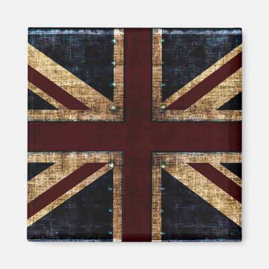 grunge Britse vlag magneet (Voorkant)