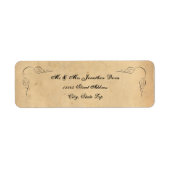 Grunge Brown Paper - Return Address Labels (Voorkant)