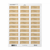 Grunge Brown Paper - Return Address Labels (Full Sheet)