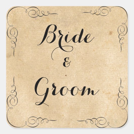 Grunge Brown Paper Stickers (Voorkant)