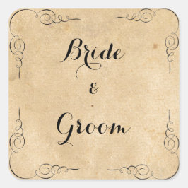 Grunge Brown Paper Stickers