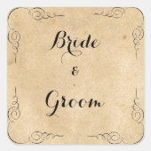 Grunge Brown Paper Stickers (Voorkant)