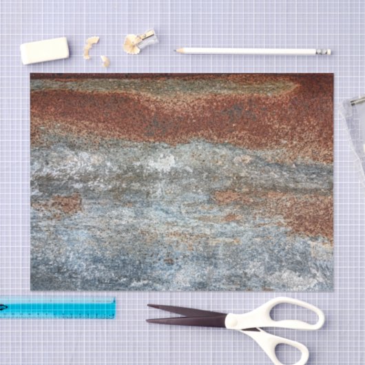 Grunge Brown Rust Texture Pattern Tissuepapier (Craft)