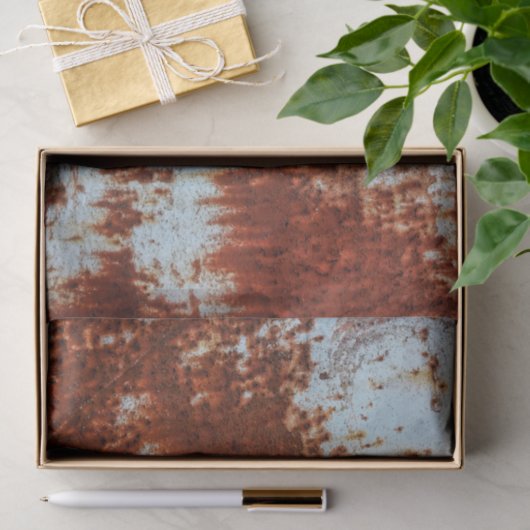 Grunge Brown Rusted Metal Pattern 2 Tissuepapier (Geschenk)