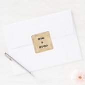 Grunge bruine papieren stickers (Envelop)