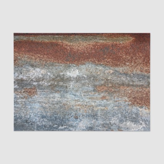 Grunge Bruine Roest Textuur Patroon Tissuepapier (Voorkant)