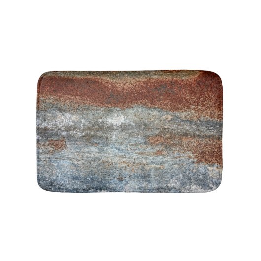 Grunge Bruine Roest Textuurpatroon Badmat (Voorkant)