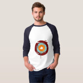 grunge bullseye t-shirt (Voorkant volledig)