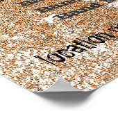 Grunge Burlap Distressed Customizable Poster (Hoek)