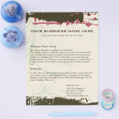 Grunge Business Design Flyer (Enkel)