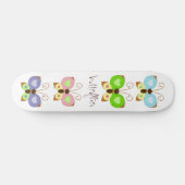 Grunge Butterflies Skateboard (Horizontaal)