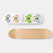 Grunge Butterflies Skateboard (Horizontaal)