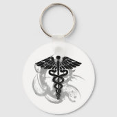 Grunge caduceus sleutelhanger (Voorkant)