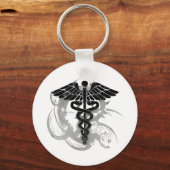 Grunge caduceus sleutelhanger (Voorkant)