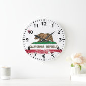 Grunge California State Flag Grote Klok (Huis)