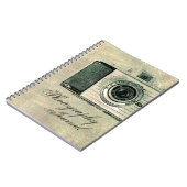 Grunge  camera - Aangepast notebook Notitieboek (Linkerzijde)