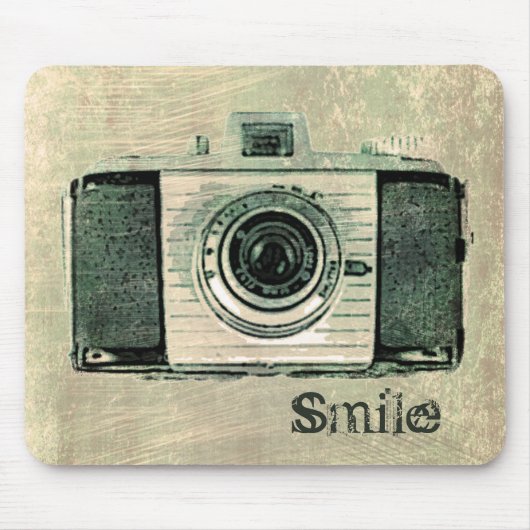 Grunge Camera Mousepad Muismat (Voorkant)