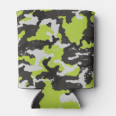 Grunge Camouflage achtergrond Blikjeskoeler (Achterkant)
