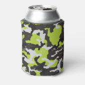 Grunge Camouflage achtergrond Blikjeskoeler (Blikje Achterkant)