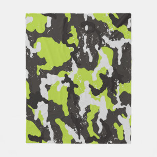 Grunge Camouflage achtergrond Fleece Deken