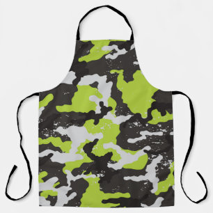 Grunge Camouflage achtergrond Schort