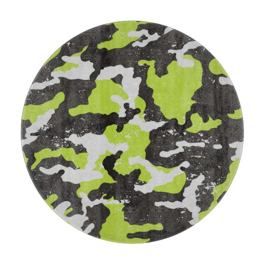 Grunge Camouflage achtergrond Snijplank (Voorkant)