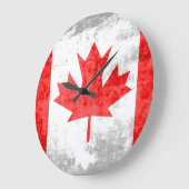 Grunge Canada Flag 2 Grote Klok (Hoek)