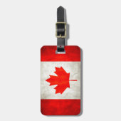 Grunge Canada Flag Bagagelabel (Voorkant verticaal)