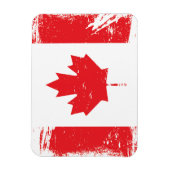 Grunge Canada Flag Magneet (Verticaal)