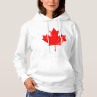 Grunge Canada Flag Maple - Red Distorted