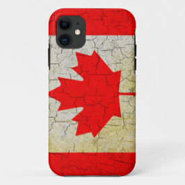 Grunge Canada vlag Case-Mate iPhone Case