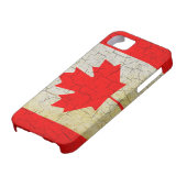 Grunge Canada vlag Case-Mate iPhone Case (Onderkant)