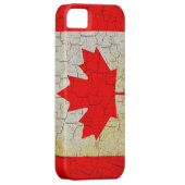 Grunge Canada vlag Case-Mate iPhone Case (Back/Rechts)