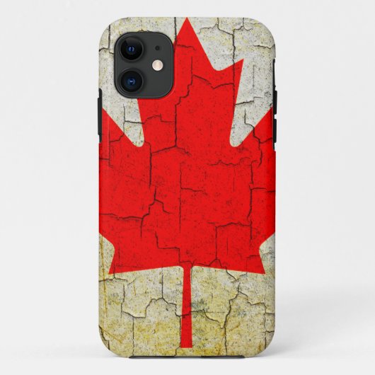 Grunge Canadese vlag Case-Mate iPhone Case (Achterkant)