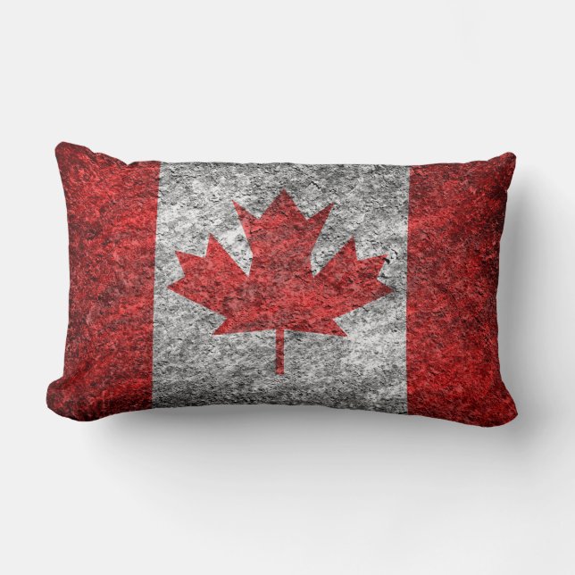 Grunge Canadian Flag Kussen (Voorkant)
