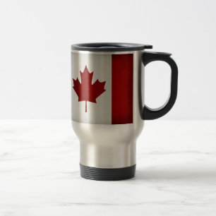 Grunge Canadian Flag Reisbeker