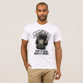 Grunge Cassette Player with Spiked Headphones T-shirt (Voorkant volledig)