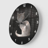 Grunge Cat Grote Klok (Hoek)