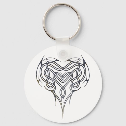 Grunge Celtic Heart Knot Sleutelhanger (Voorkant)