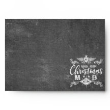 Grunge Chalkboard Merry Kerstrepografie